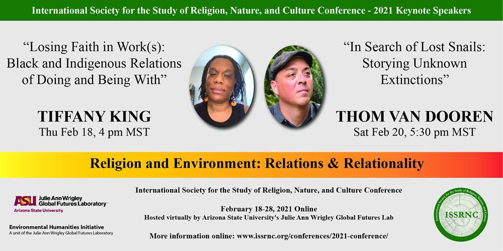 2021 Conference The International Society For The Study Of Religion Nature And Culture Issrnc